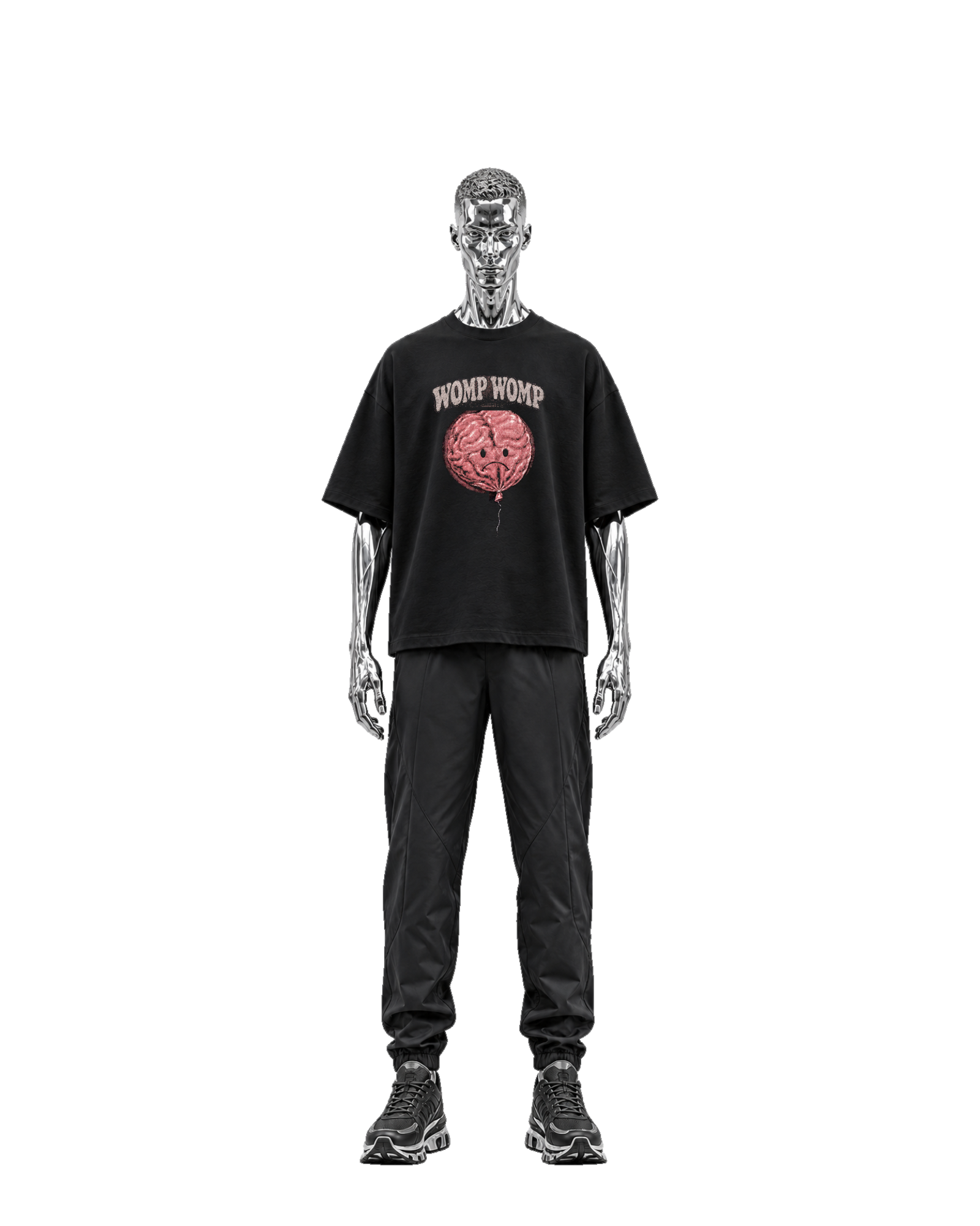 WOMP WOMP, chrome man front