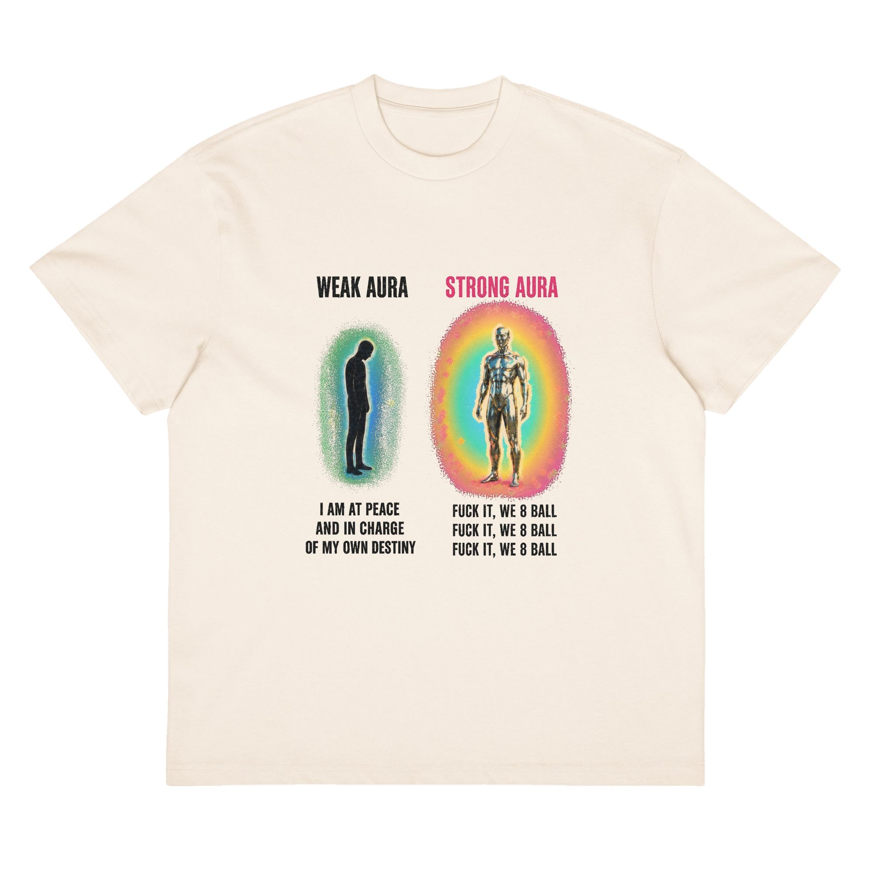 8 Ball Aura, garment front